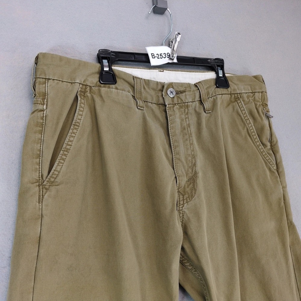 Levi's 505 Tan Trouser Pants Mens 34x32 Side Zip Pocket Utility Streetwear 2010s - Picture 2 of 8